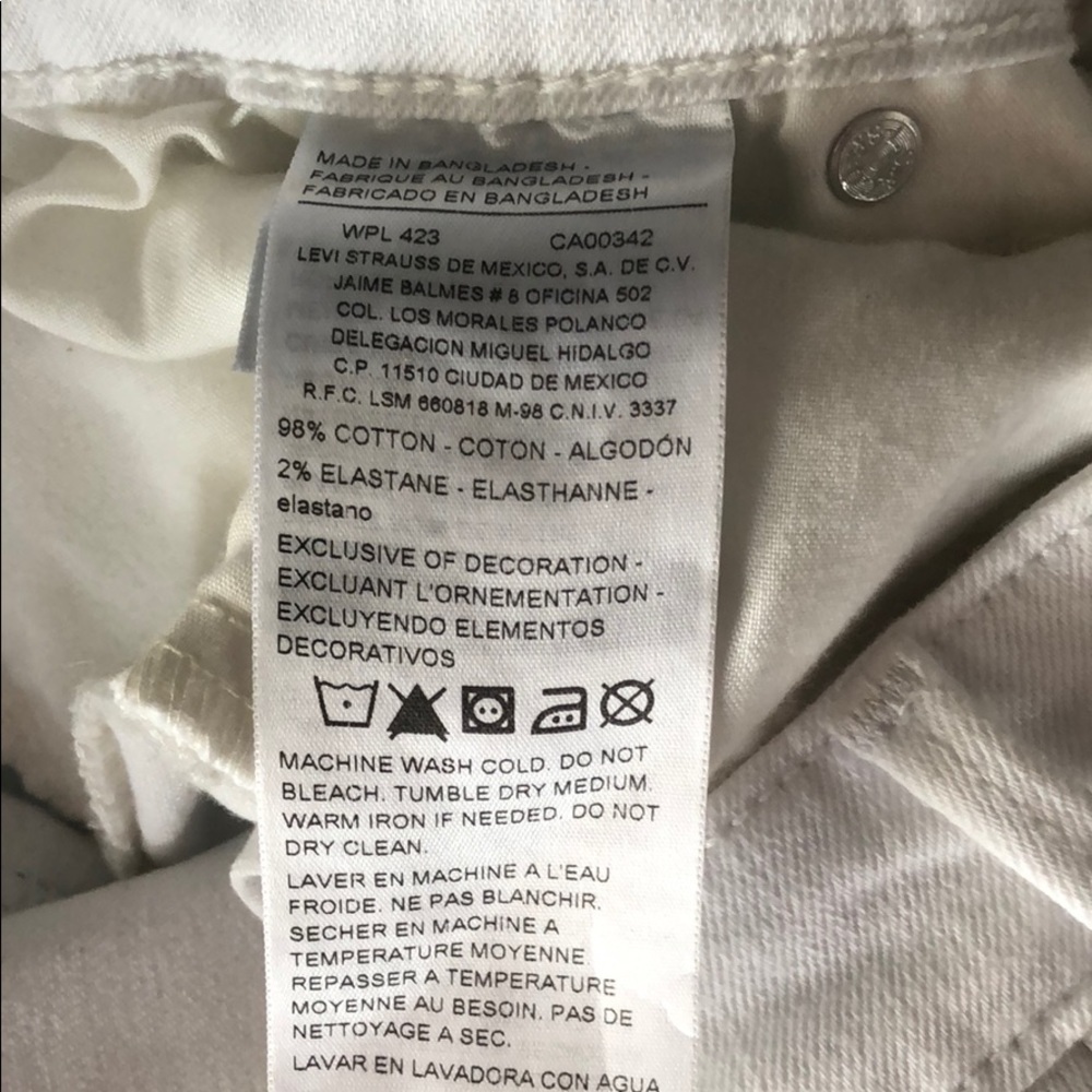 DENIZEN - NWT -white distressed -Sz 15 juniors - Picture 5 of 10